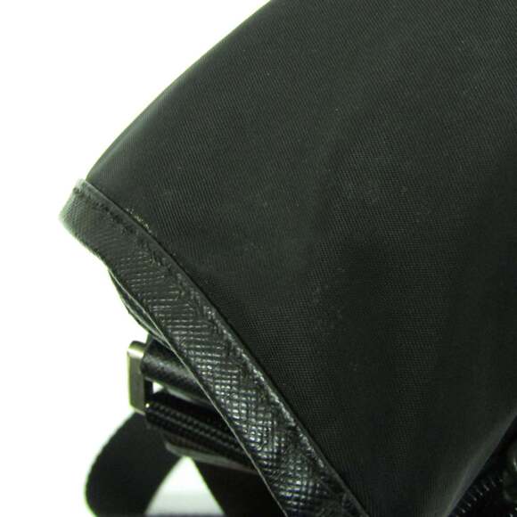 PRADA Black Leather Messenger Shoulder Bag - Picture 10 of 16